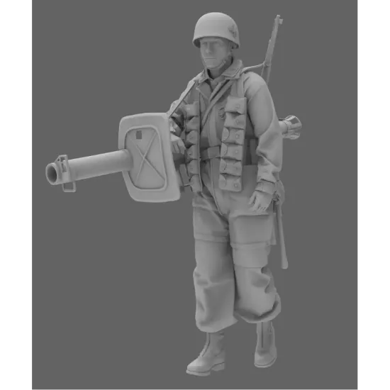 Black Snake Fsj-09-16 1/16 Fallschirmjager Tank Hunter Resin Figure Kit