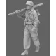 Black Snake Fsj-12-16 1/16 Fallschirmjager Mit Mg42 Resin Figure Kit