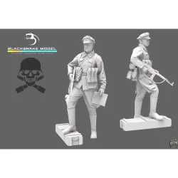 Black Snake Waffen-01-16 1/16 Untersturmfuhrer Waffen Resin Figure Kit