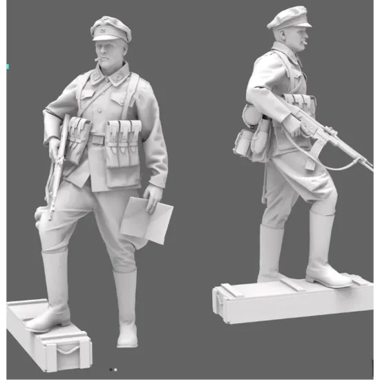Black Snake Waffen-01-16 1/16 Untersturmfuhrer Waffen Resin Figure Kit