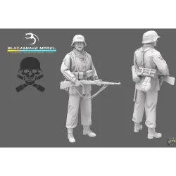 Black Snake Waffen-02-16 1/16 German Waffen Soldier Resin Figure Kit