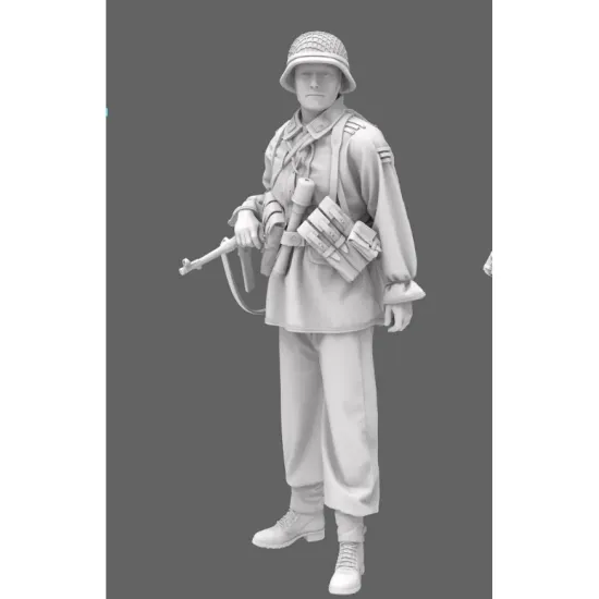 Black Snake Waffen-03-16 1/16 German Waffen Soldier Resin Figure Kit