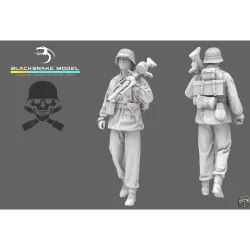 Black Snake Waffen-06-16 1/16 German Waffen Soldier Resin Figure Kit
