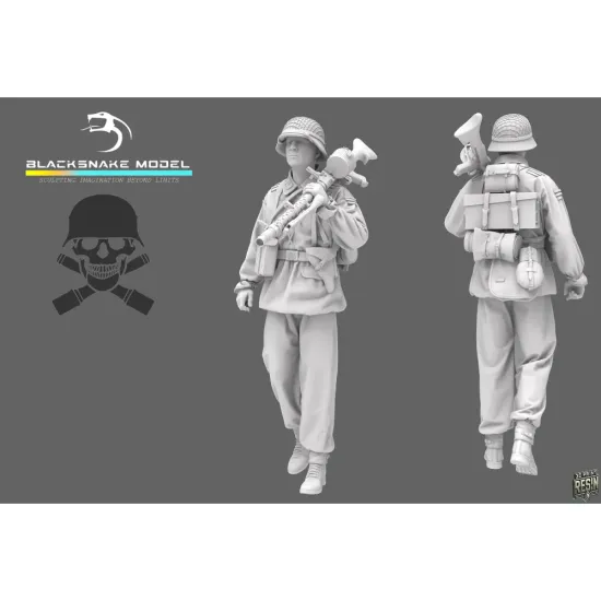 Black Snake Waffen-06-16 1/16 German Waffen Soldier Resin Figure Kit