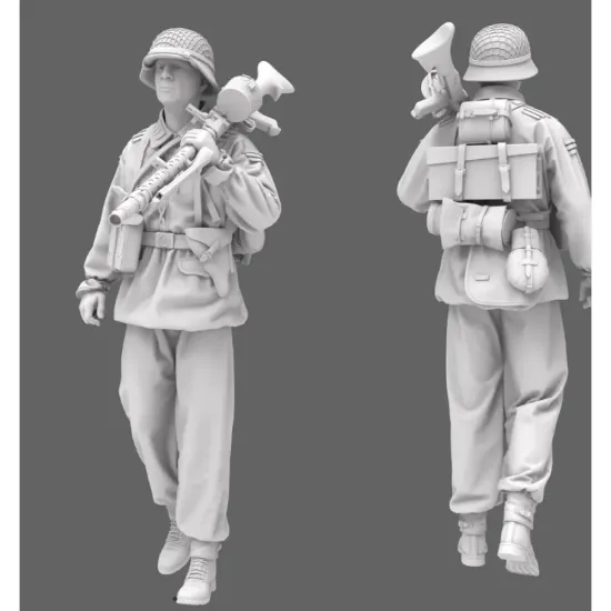 Black Snake Waffen-06-16 1/16 German Waffen Soldier Resin Figure Kit