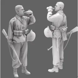 Black Snake Waffen-10-16 1/16 German Waffen Soldier Resin Figure