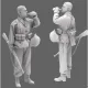 Black Snake Waffen-10-16 1/16 German Waffen Soldier Resin Figure