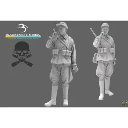 Black Snake Waffen-13-16 1/16 German Waffen Soldier Resin Figure Kit