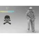 Black Snake Ttnkf-08-16 1/16 Infantryman Totenkopf In Winter Uniform Sidecar Pilot Eastern Front