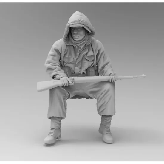 Black Snake Ttnkf-14-16 1/16 Rider Totenkopf In Winter Gear Eastern Front Eastern Front