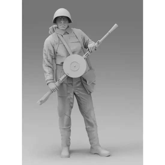 Black Snake Soviet-07-16 1/16 Red Army Gunner Ww2 Resin Figure Kit