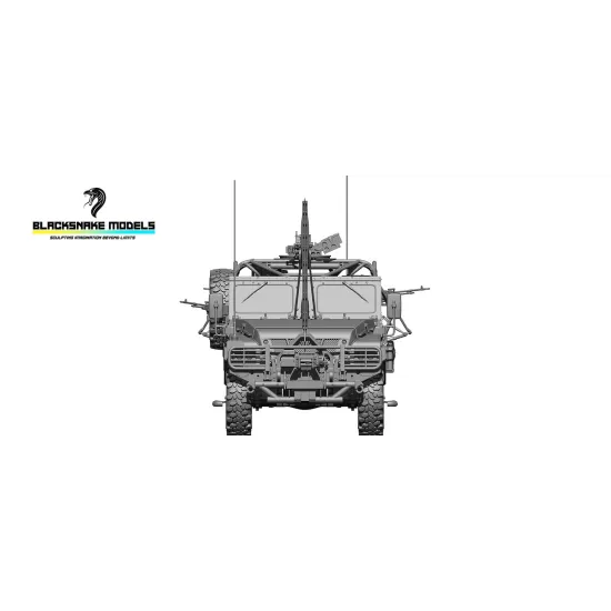 Black Snake Fs Grizzly 1/35 Grizzly Modern Armored Vehicle Special Forces Resin Kit