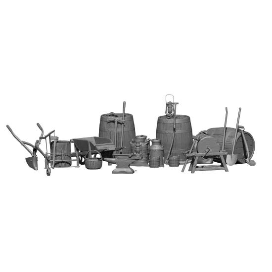 Black Snake Ds-01 1/35 Farm Accessory Tools And Equipment Resin Diorama Kit