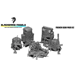 Black Snake Bs-ds-03 1/35 French Special Forces Accessory Pack Equipment Weapons