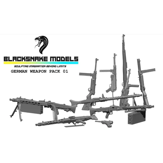 Black Snake Bs-ds-06 1/35 World War 2 German Weapon Pack Accessories Resin Model Kit
