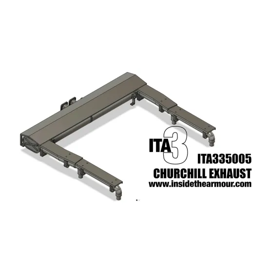Inside The Armor Ita335005 1/35 Churchill Exhausts For Afv Club And Tamiya