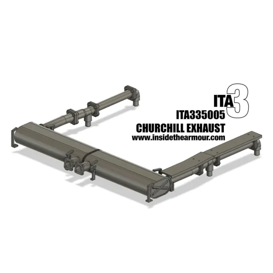 Inside The Armor Ita335005 1/35 Churchill Exhausts For Afv Club And Tamiya