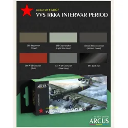Arcus A1007 Acrylic Paint Set Vvs Rkka Interwar Period 6colors In Set 10ml