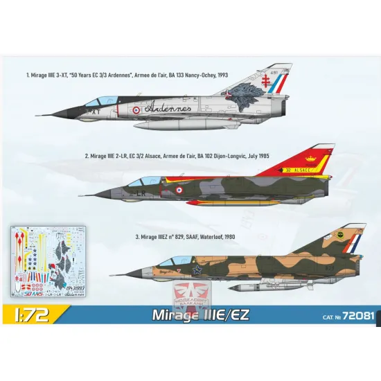 Modelsvit 72081 1/72 Mirage Iiie Ez 3d Plastic Model Kit