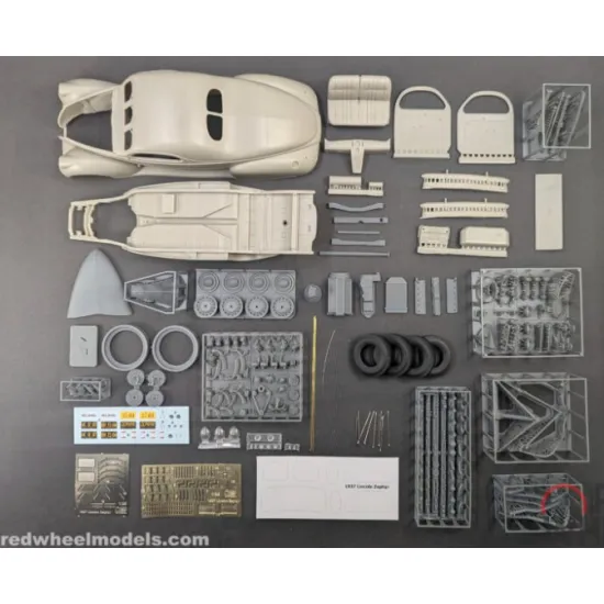 Red Wheel 25009 1/25 1937 Lincoln Zephyr Coupe Full Resin Kit