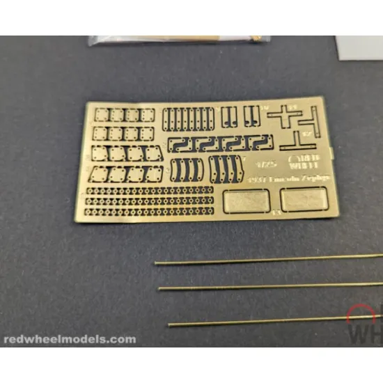 Red Wheel 25010 1/25 Pe Hood Hinges Assembly Set For 1937 Lincoln Zephyr