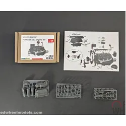 Red Wheel 25011 1/25 Lincoln Zephyr Flathead V12 Engine Kit