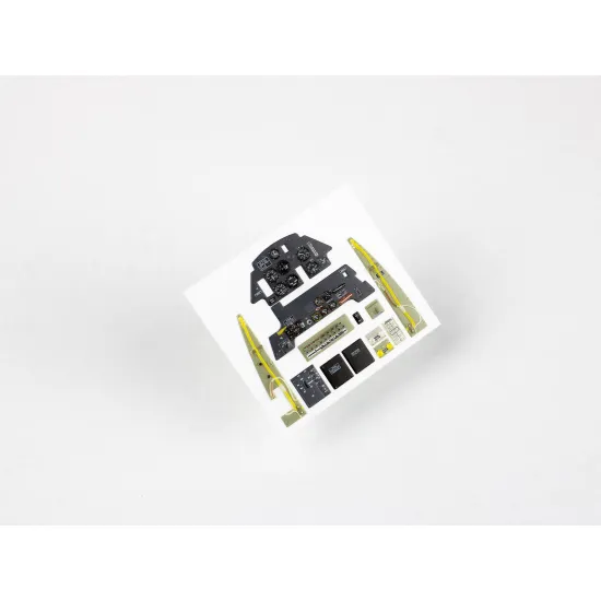 Red Fox Qs-24033 1/24 3d Instrument Panels For Messerschmitt Bf 109e-3 For Airfix