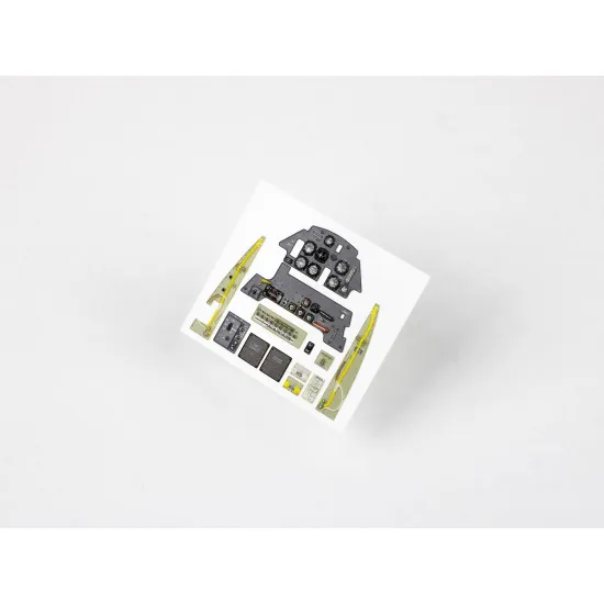 Red Fox Qs-24033 1/24 3d Instrument Panels For Messerschmitt Bf 109e-3 For Airfix