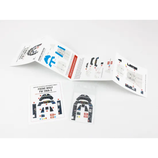 Red Fox Qs-24035 1/24 3d Instrument Panels For Focke Wulf Fw 190a-5 For Airfix