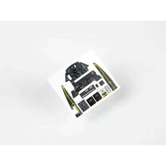 Red Fox Qs-24037 1/24 3d Instrument Panels For Messerschmitt Bf 109e-4 For Airfix