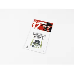 Red Fox Qs-32161 1/32 3d Instrument Panel Messerschmitt Bf 109e-7 For Dragon/Hobby 2000
