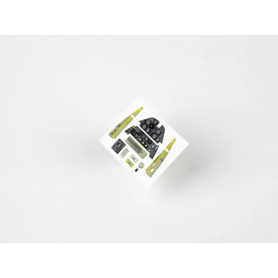 Red Fox Qs-32161 1/32 3d Instrument Panel Messerschmitt Bf 109e-7 For Dragon/Hobby 2000