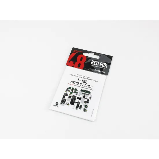 Red Fox Qs-48166 1/48 3d Instrument Panel For F-15e Strike Eagle For Revell