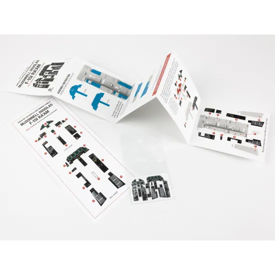 Red Fox Qs-48183 1/48 3d Instrument Panel For F-15i Raam For Hasegawa