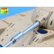 Israeli 105mm M-68 tank barrel for TIRAN 5 (variant B), for Tamiya 1/35 Aber 35-L144