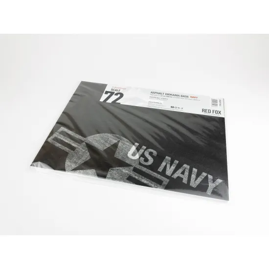 Red Fox Db-72043 1/72 Asphalt Diorama Base - Navy 300x230mm 3d Diorama Base