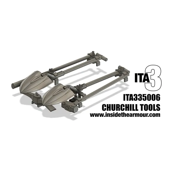 Inside The Armor Ita335006 1/35 Churchill Deck Tools For Afv Club And Tamiya