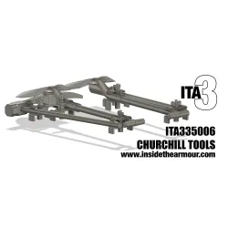 Inside The Armor Ita335006 1/35 Churchill Deck Tools For Afv Club And Tamiya