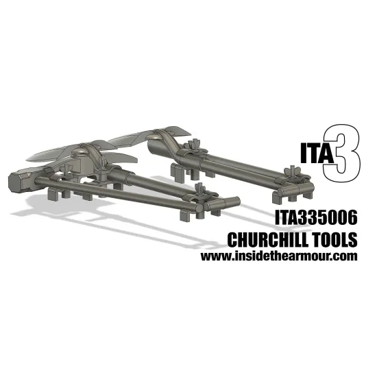 Inside The Armor Ita335006 1/35 Churchill Deck Tools For Afv Club And Tamiya