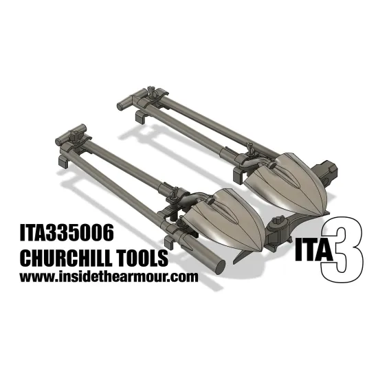 Inside The Armor Ita335006 1/35 Churchill Deck Tools For Afv Club And Tamiya