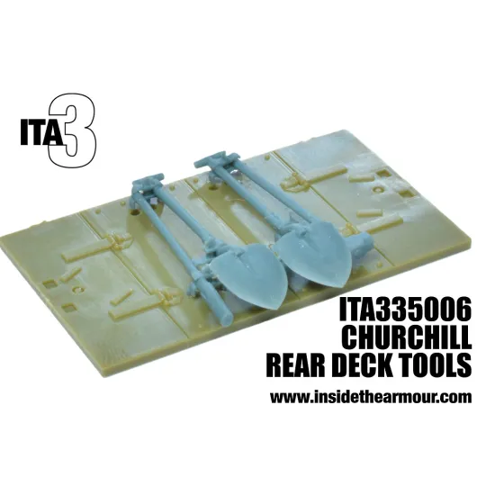 Inside The Armor Ita335006 1/35 Churchill Deck Tools For Afv Club And Tamiya