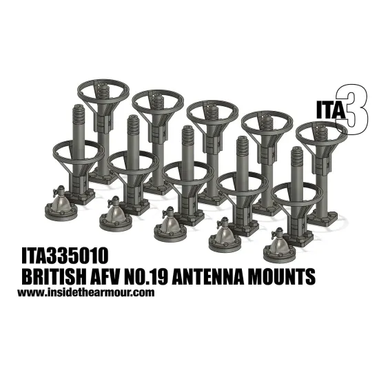 Inside The Armor Ita335010 1/35 British Afv Number 19 Antenna Sets