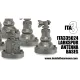 Inside The Armor Ita335024 1/35 Larkspur Antenna Bases For British Military Vehicles 1950s To 1970s