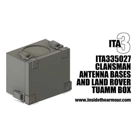Inside The Armor Ita335027 1/35 Clansman Antenna Bases And Tuaam Wing Boxes