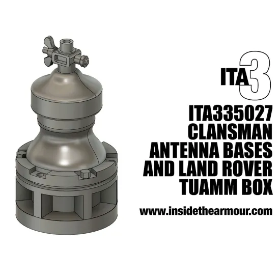 Inside The Armor Ita335027 1/35 Clansman Antenna Bases And Tuaam Wing Boxes