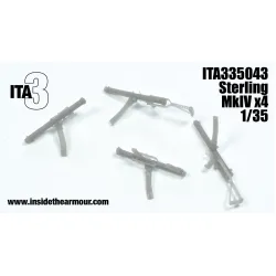 Inside The Armor Ita335043 1/35 Sterling Mk.4 Smg 4 Pcs