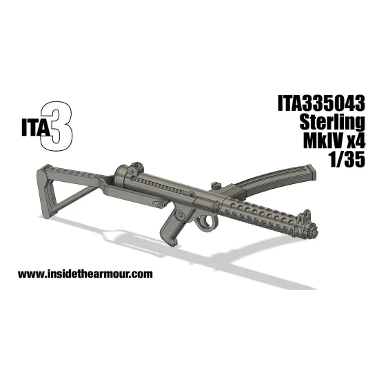 Inside The Armor Ita335043 1/35 Sterling Mk.4 Smg 4 Pcs