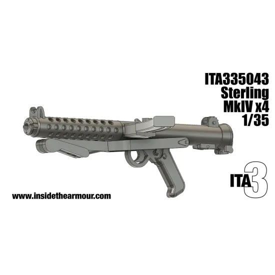 Inside The Armor Ita335043 1/35 Sterling Mk.4 Smg 4 Pcs