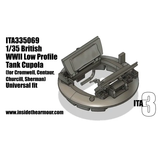 Inside The Armor Ita335069 1/35 British Low Profile Cupola For Churchill, Cromwell, Sherman