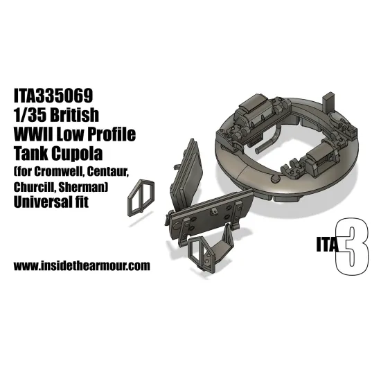 Inside The Armor Ita335069 1/35 British Low Profile Cupola For Churchill, Cromwell, Sherman